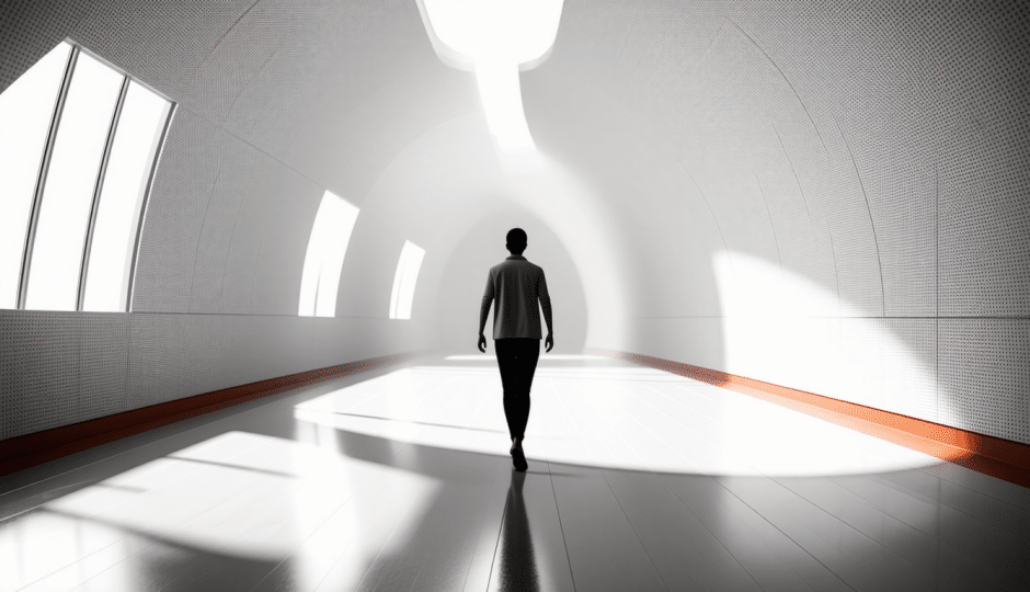 Marcher plus droit dans une pièce circulaire